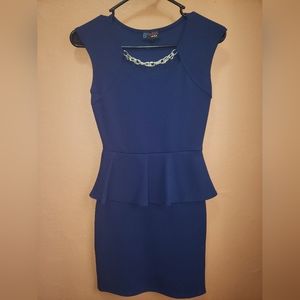 BFamous Blue Dress Size Small
